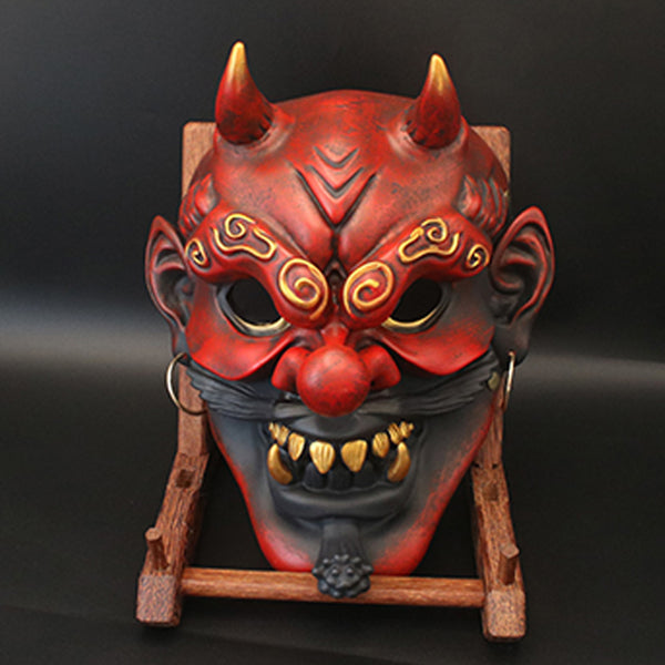 Handmade Japanese Retro Tengu Hannya Oni Mask