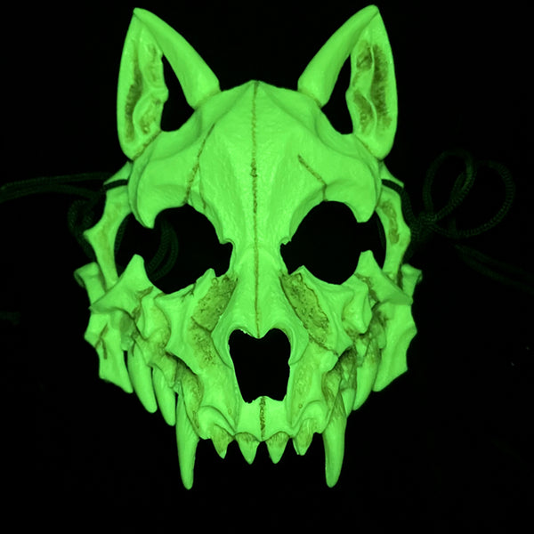 Hand-Made Halloween Scary Half Face Anime Resin Mask