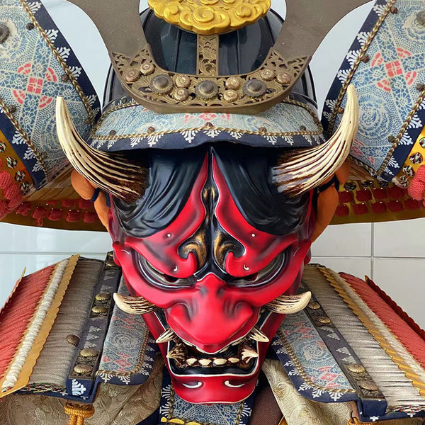 Hand-Made Japanese Luminous Fluorescent Prajna Oni Mask