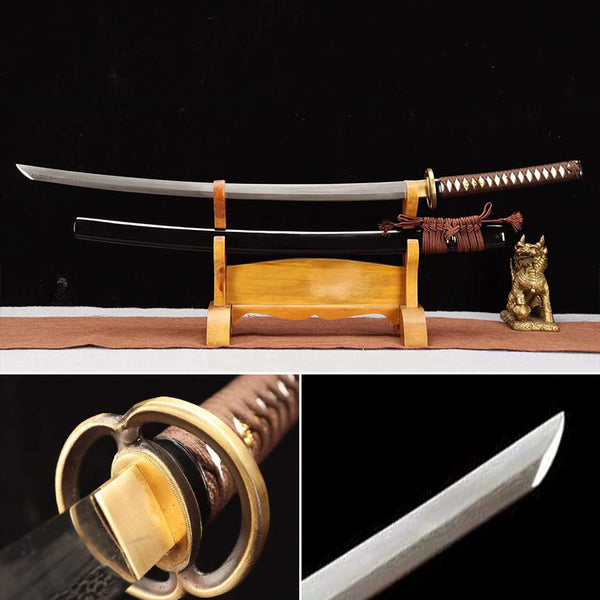 Handmade Japanese Anime Ranger Kenshin Reverse Blade Blade(Black)