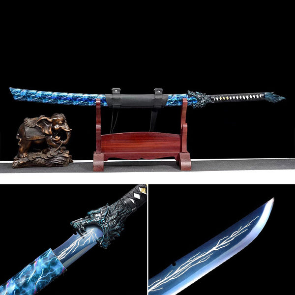 اليدوية الصينية السيف التنين الرعد (雷 龙)