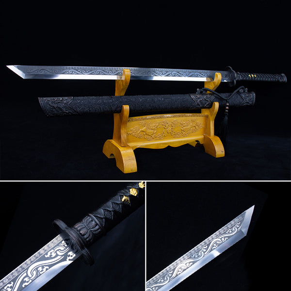 تنين حبر السيف الصيني المصنوع يدويًا (墨龙)