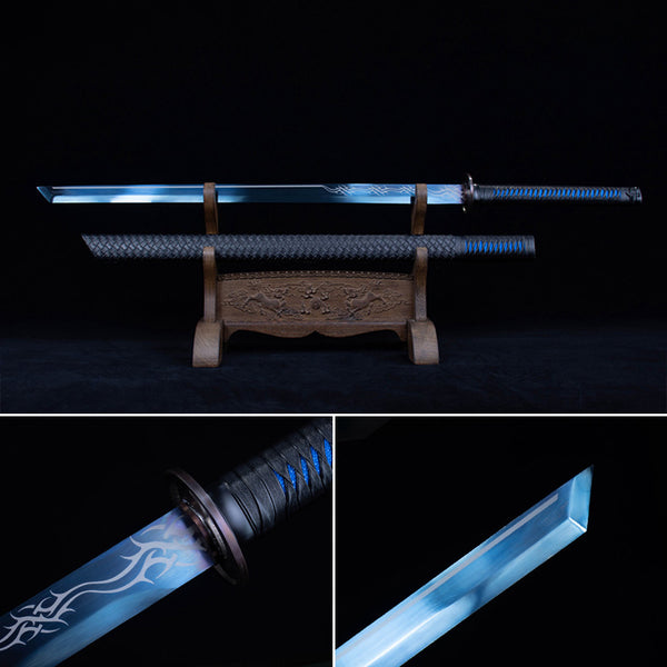 اليدوية الصينية السيف التطريز السيف الأزرق النار (النار الزرقاء التطريز السيف)