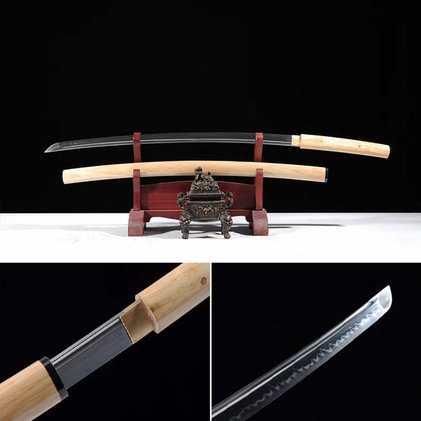Handmade Japanese Katana Sword Log Stick Knife