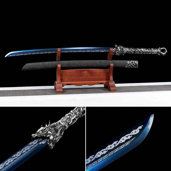 Handmade Chinese Sword Dragon Flame Scimitar（龙焰弯刀）
