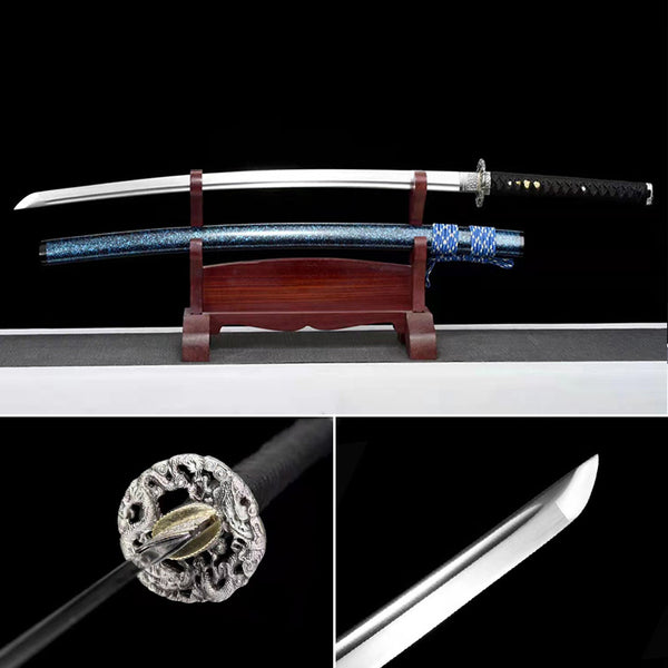 Handmade Japanese Katana Sword Dragon Roaring Warrior
