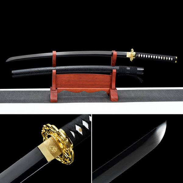 Handmade Japanese Katana Sword Gold Locks