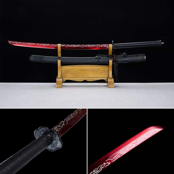 Handmade Chinese Sword Broken Evil(烈焰狂歌)