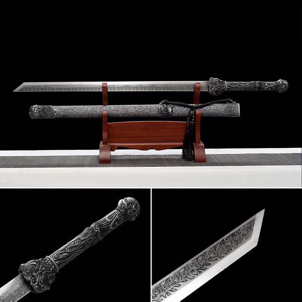 Handmade Chinese Sword Black Gold Ancient Sword - Dark Knight(黑金古刀——黑暗骑士)
