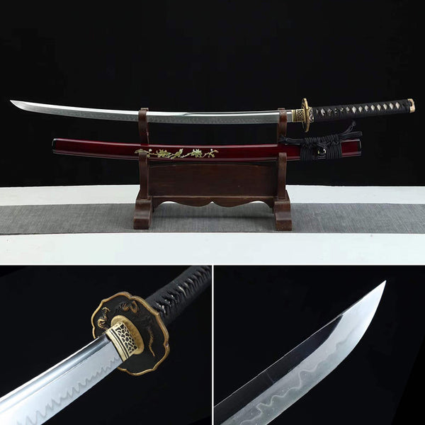 Handmade Japanese Katana Sword A Leaf To Know The Autumn