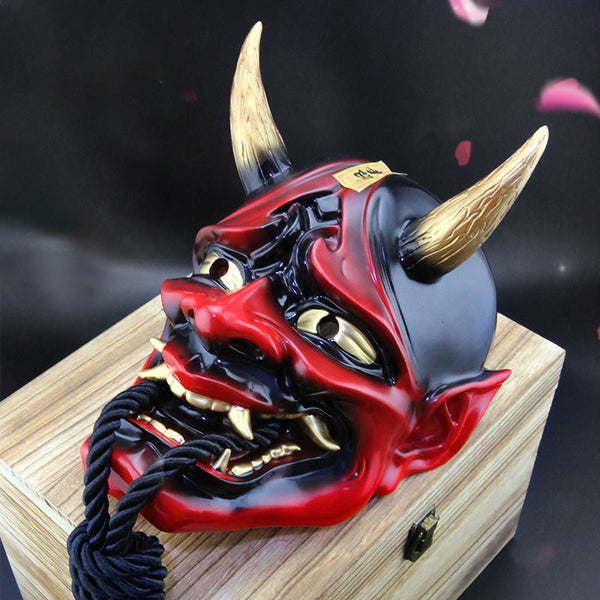 Hand-Made Japanese Hannya Ukiyo-e Oni Mask