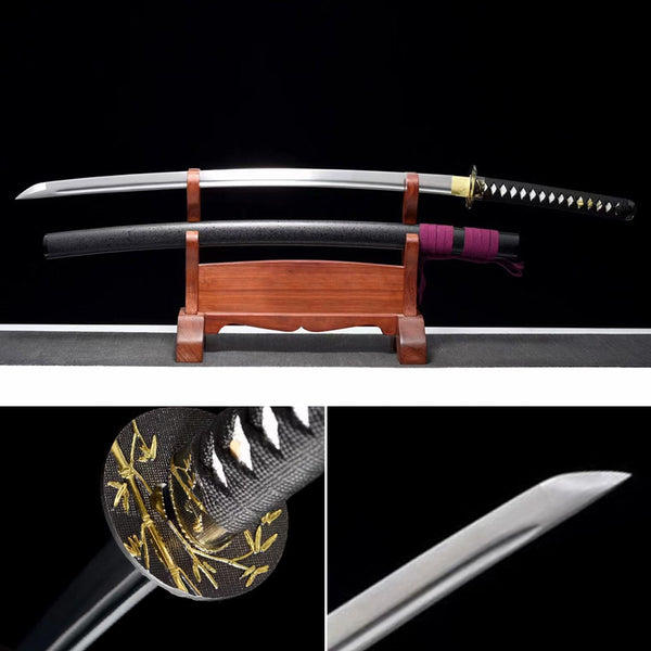 Handmade Japanese Katana Sword Golden Bamboo