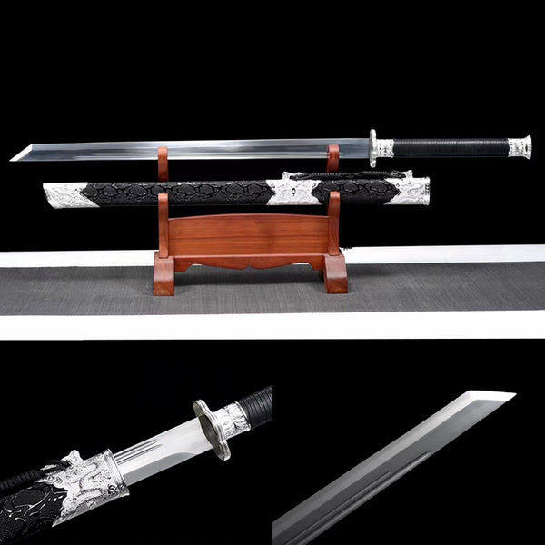 Handmade Chinese Silver Dragon War Blade(银龙战刃)