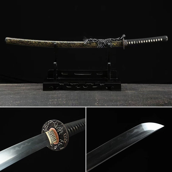 Handmade Japanese Katana Sword Wave Knife Plate