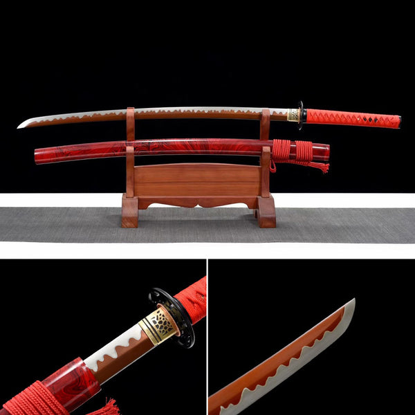 اليدوية اليابانية كاتانا السيف فرض قوس قزح