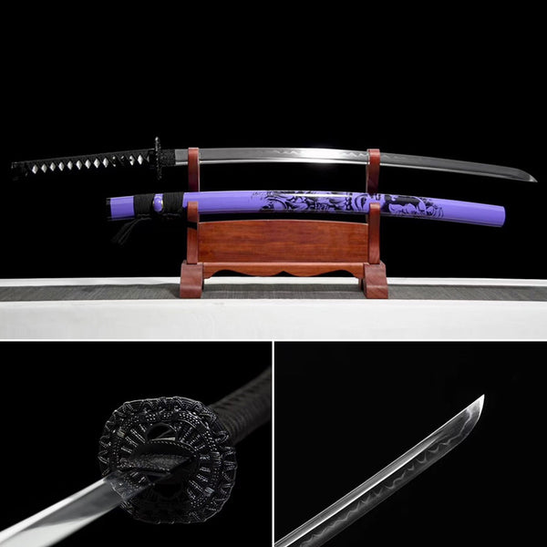 Handmade Japanese Katana Sword One Thought of Buddha and Demon