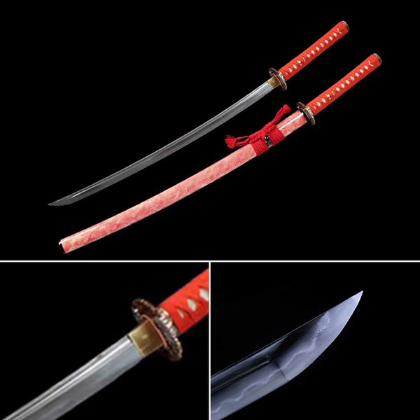 سكين روح ساموراي كاتانا ياباني عالي الجودة مصنوع يدويًا