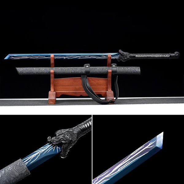السيف الصيني المصنوع يدويًا Xiaolong Zhan
